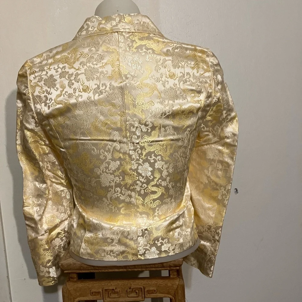 Dreamsacks silk brocade jacket size Small NWT happy New Year! Chinese dragons